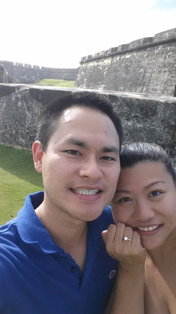 After Marriage Proposal at Old San Juan